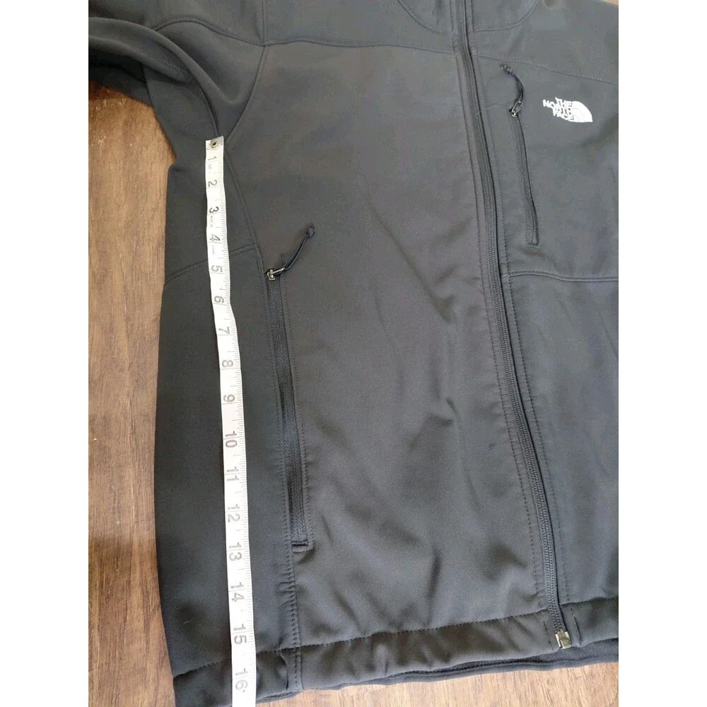 The North Face Mens Apex Bionic Jacket Softshell Fleece Lined Mens Sz M Black